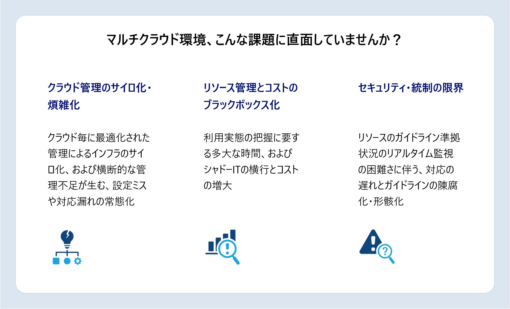 マルチクラウド環境の課題